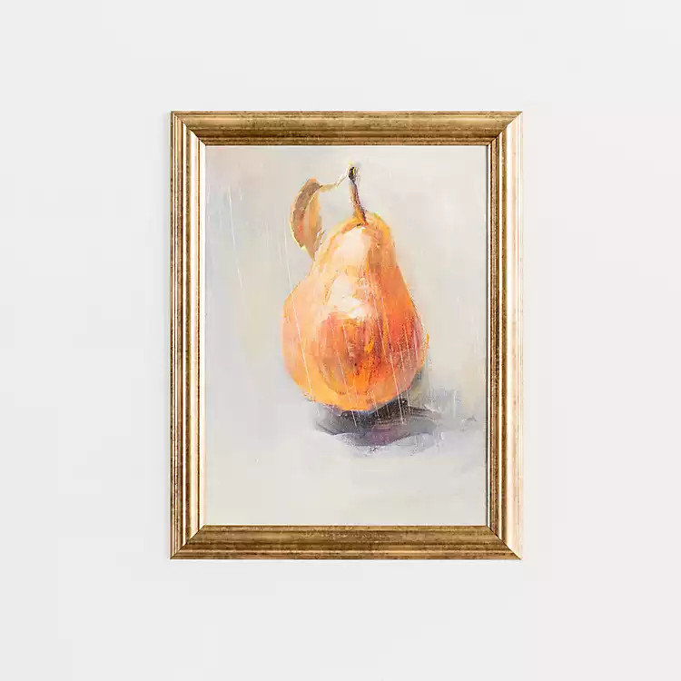 New! Orange Pear Element Framed Art Print | Kirkland's Home