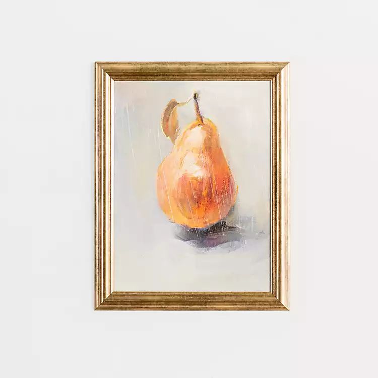 Orange Pear Element Framed Art Print | Kirkland's Home