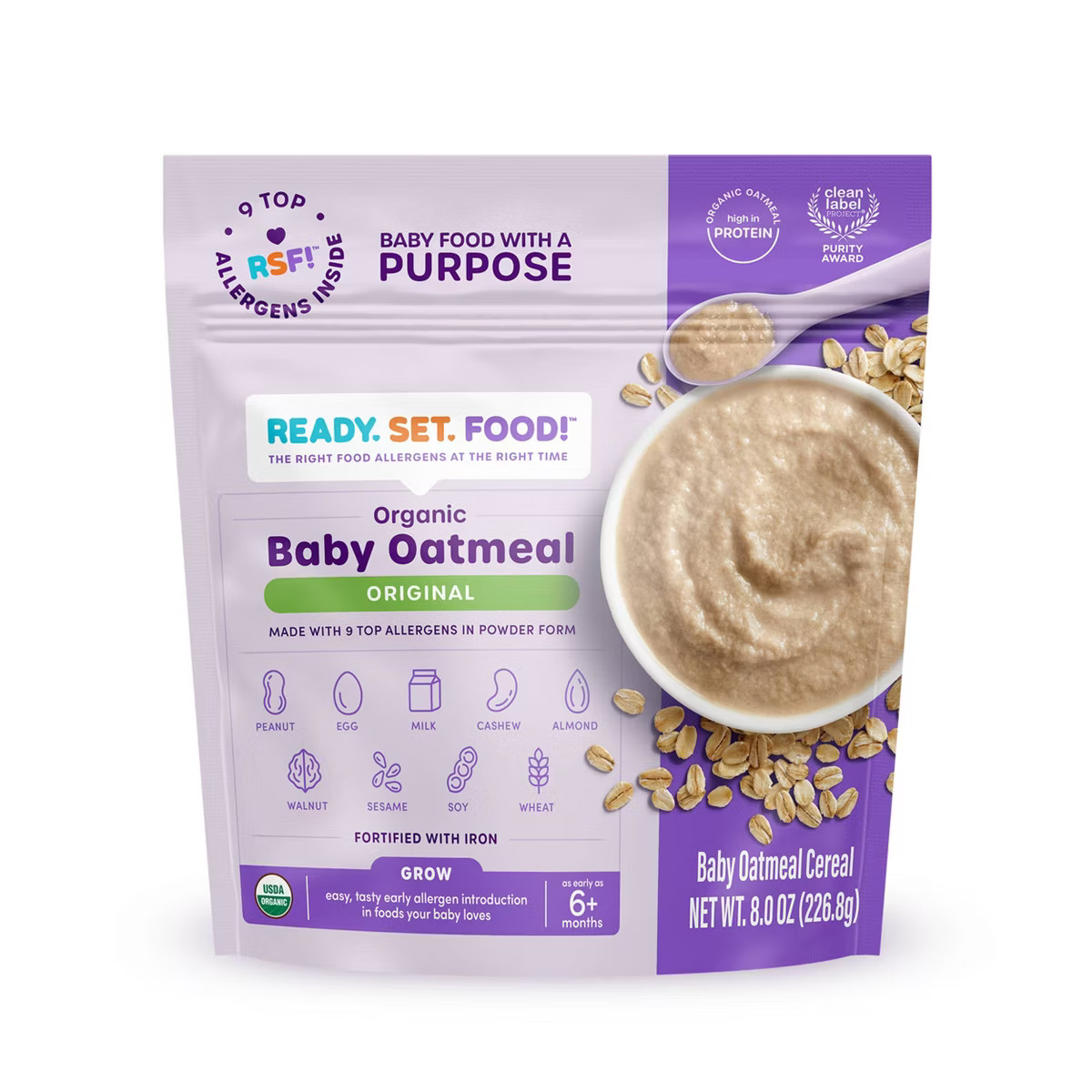 Ready, Set, Food! Baby Oatmeal - Original - 8oz | Target