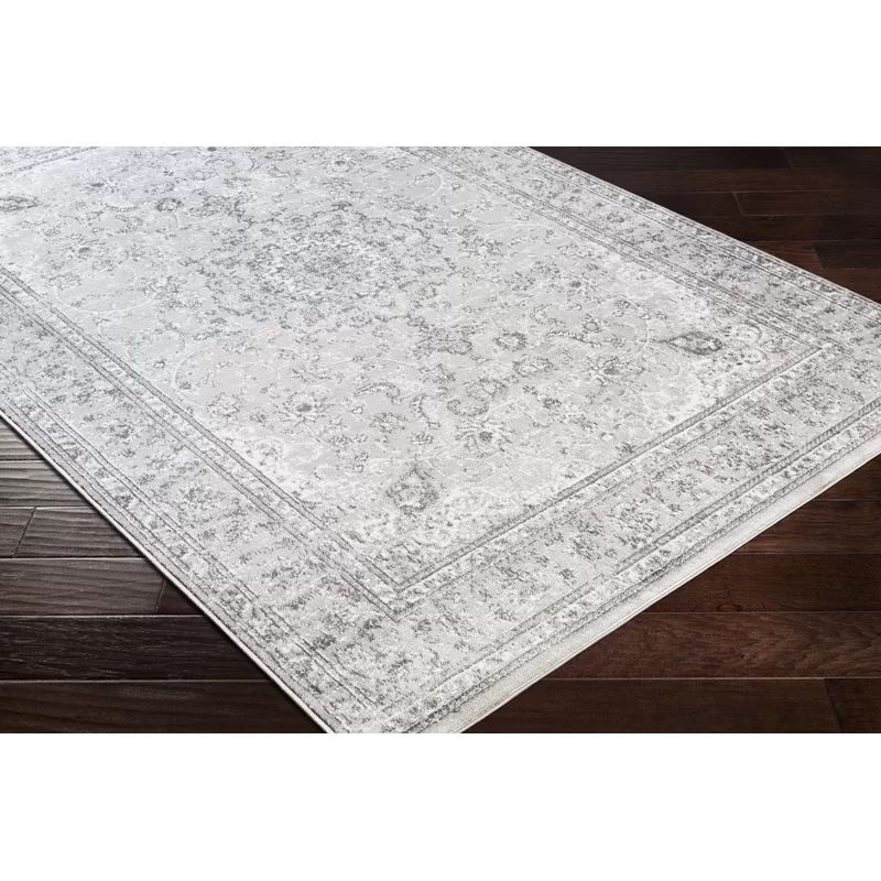 Kelliher Oriental Gray/White Area Rug | Wayfair North America