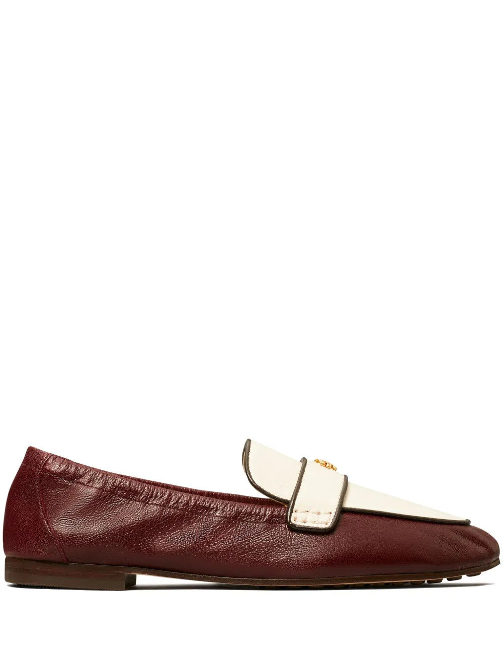 Tory Burch Ballet logo-plaque Leather Loafers - Farfetch | Farfetch Global