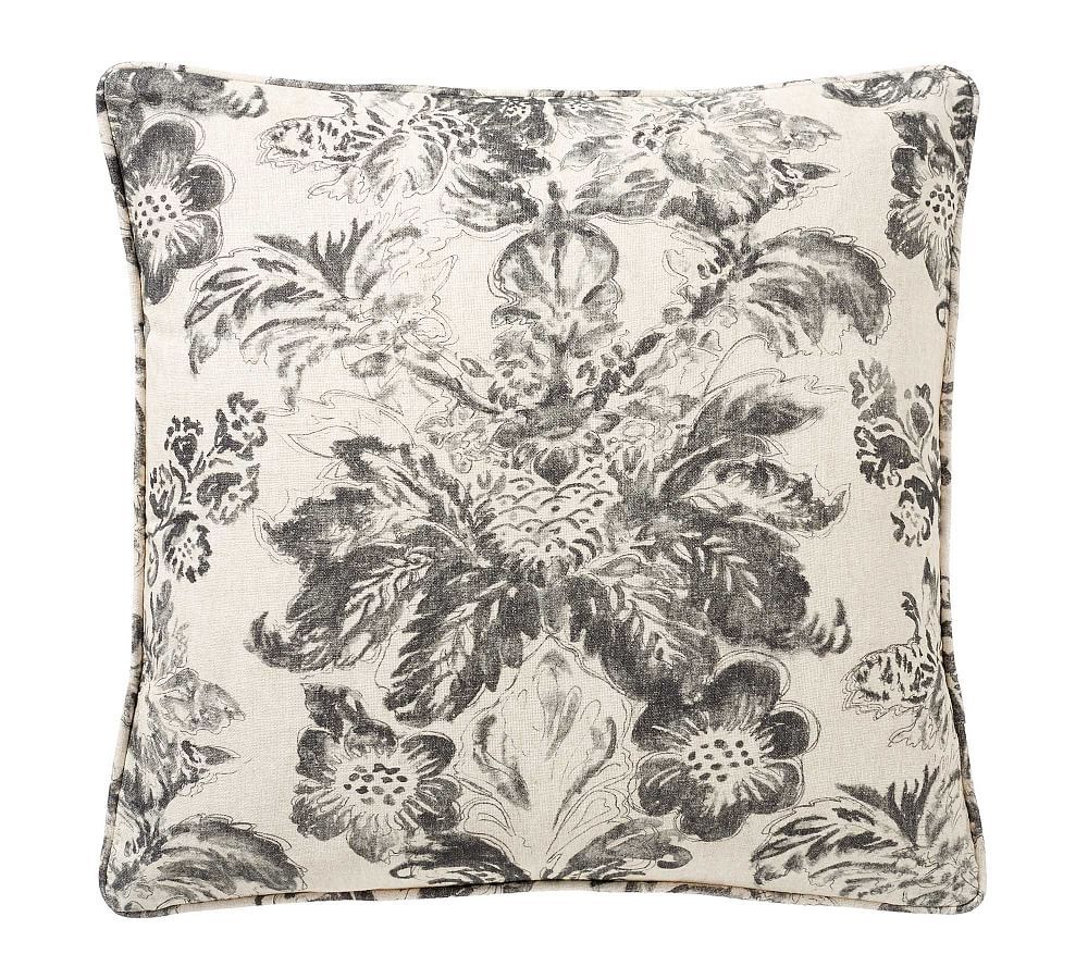 Thea Floral Printed Pillow Cover | Pottery Barn (US)