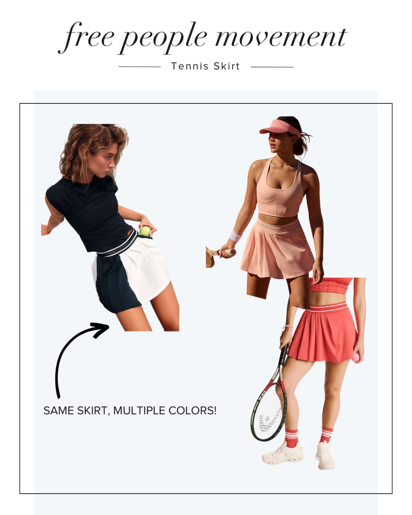 Free People Movement tennis skirts perfect for on the court! 

#LTKstyletip #LTKfit #LTKFind