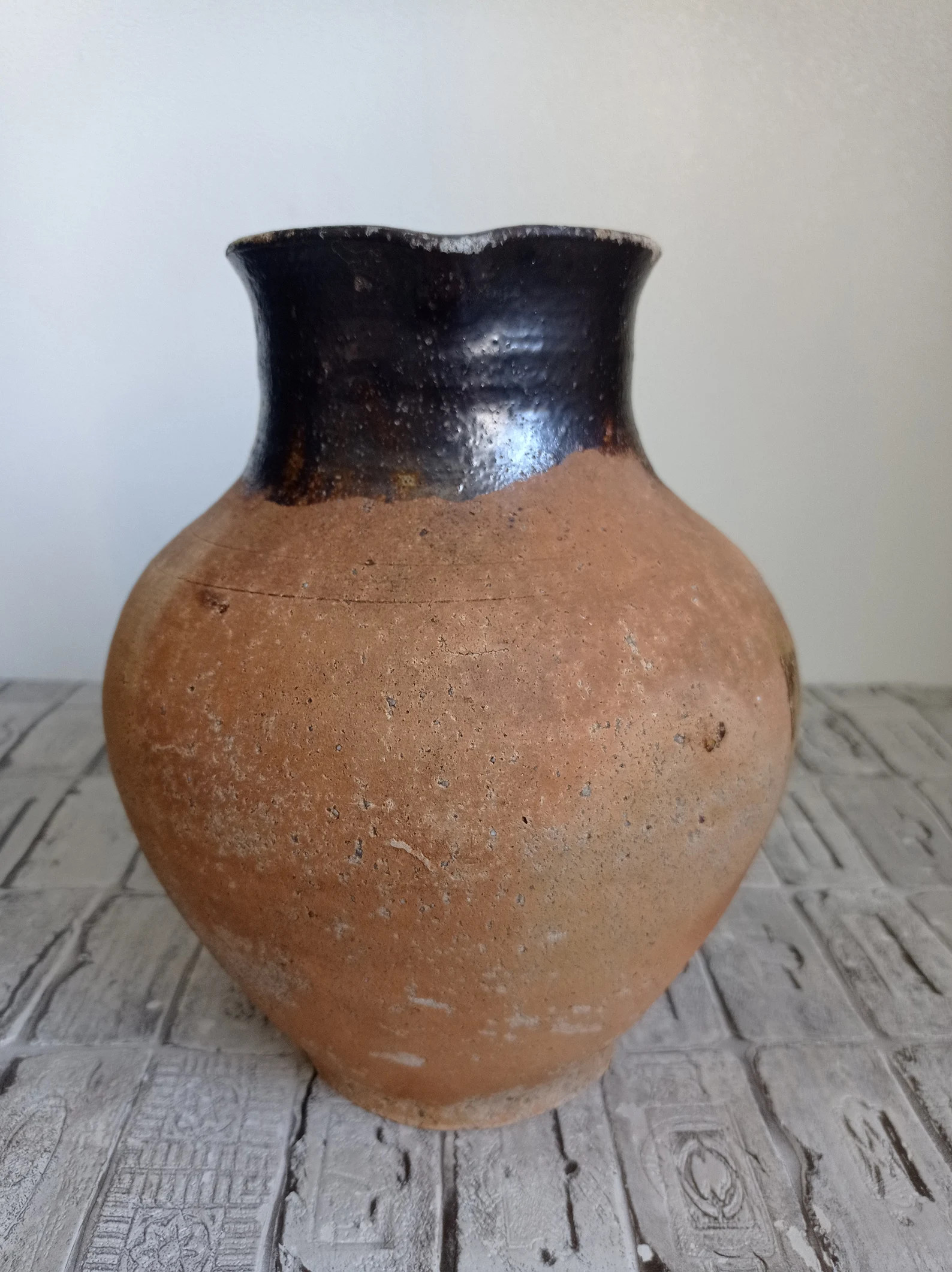 Old vintage clay pot, Wabi Sabi vessel, Vintage clay vase, Rustic folk pot, Antique clay vessel, ... | Etsy (US)