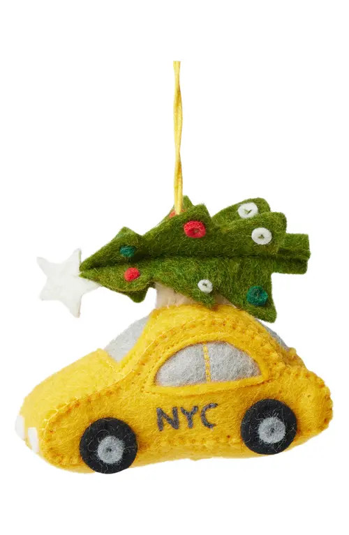 Craftspring Felted Wool NYC Taxi Ornament in Yellow at Nordstrom | Nordstrom