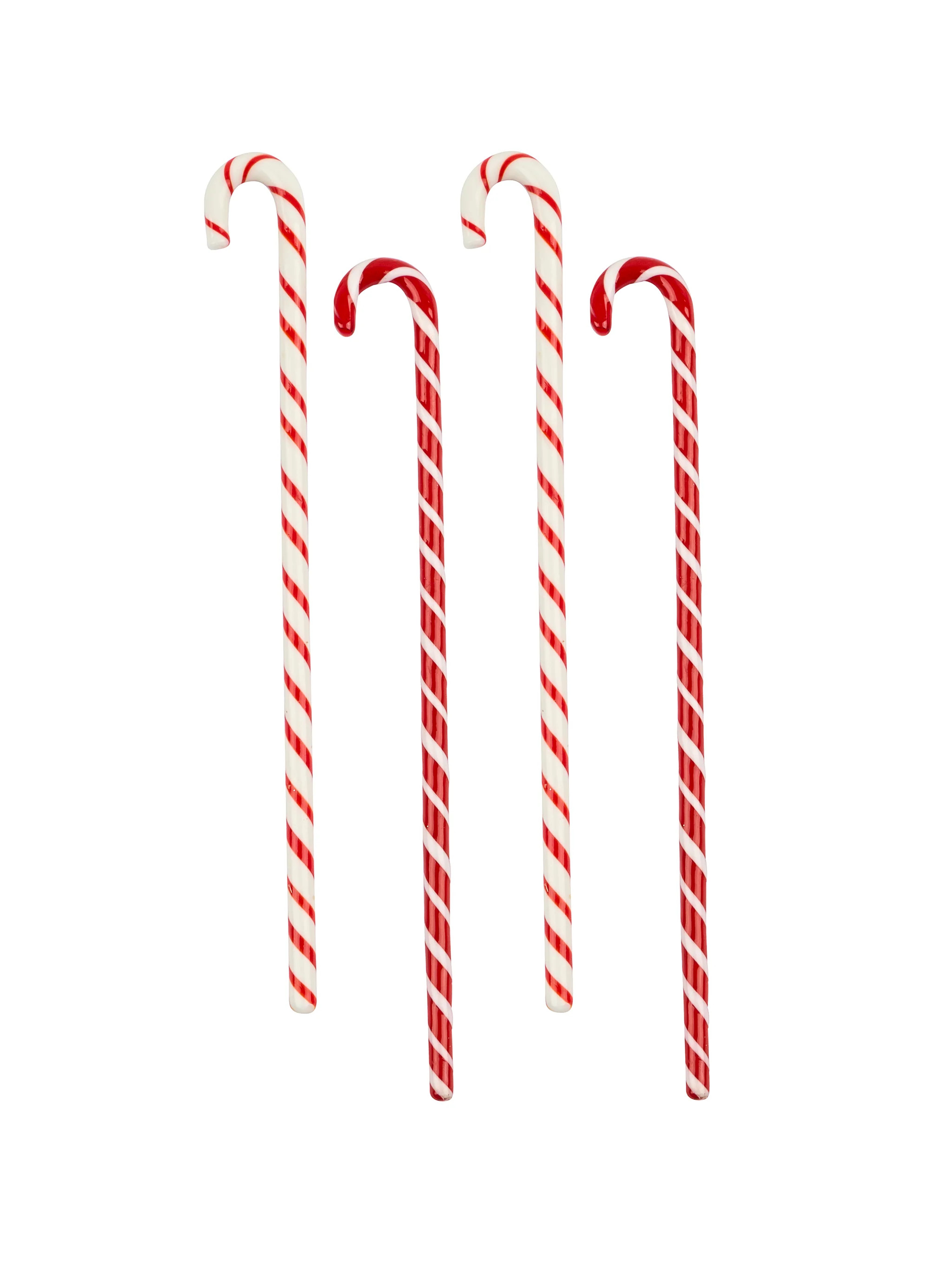 Vintage Retro Two Stripes Striped Candy Cane Glass Stirrers | Weston Table