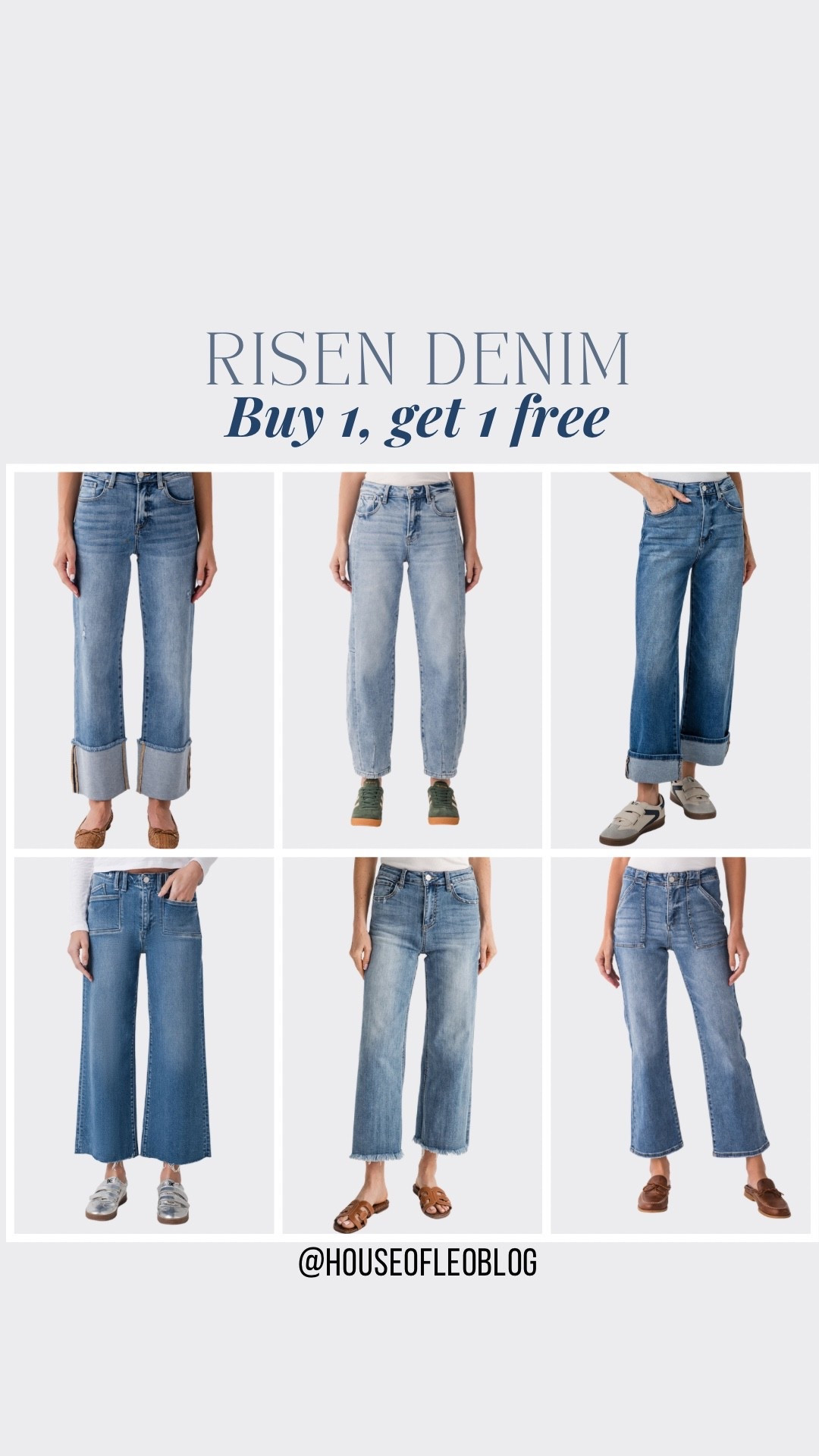 Risen denim buy one get one free through 12/24. Add both styles to cart.

#LTKFindsUnder100 #LTKSaleAlert