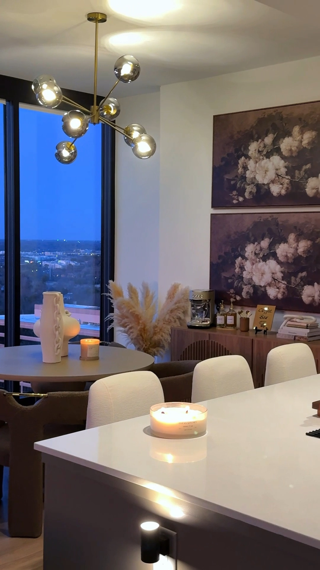 Moody, modern, neutral, café-style vibes🤎

#LTKHome #LTKvlog