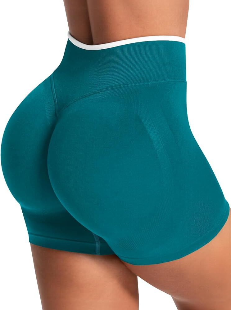 Aoysky Womens Workout Shorts 4.1" Scrunch Butt Biker Shorts High Waisted Yoga Gym Running Booty S... | Amazon (US)