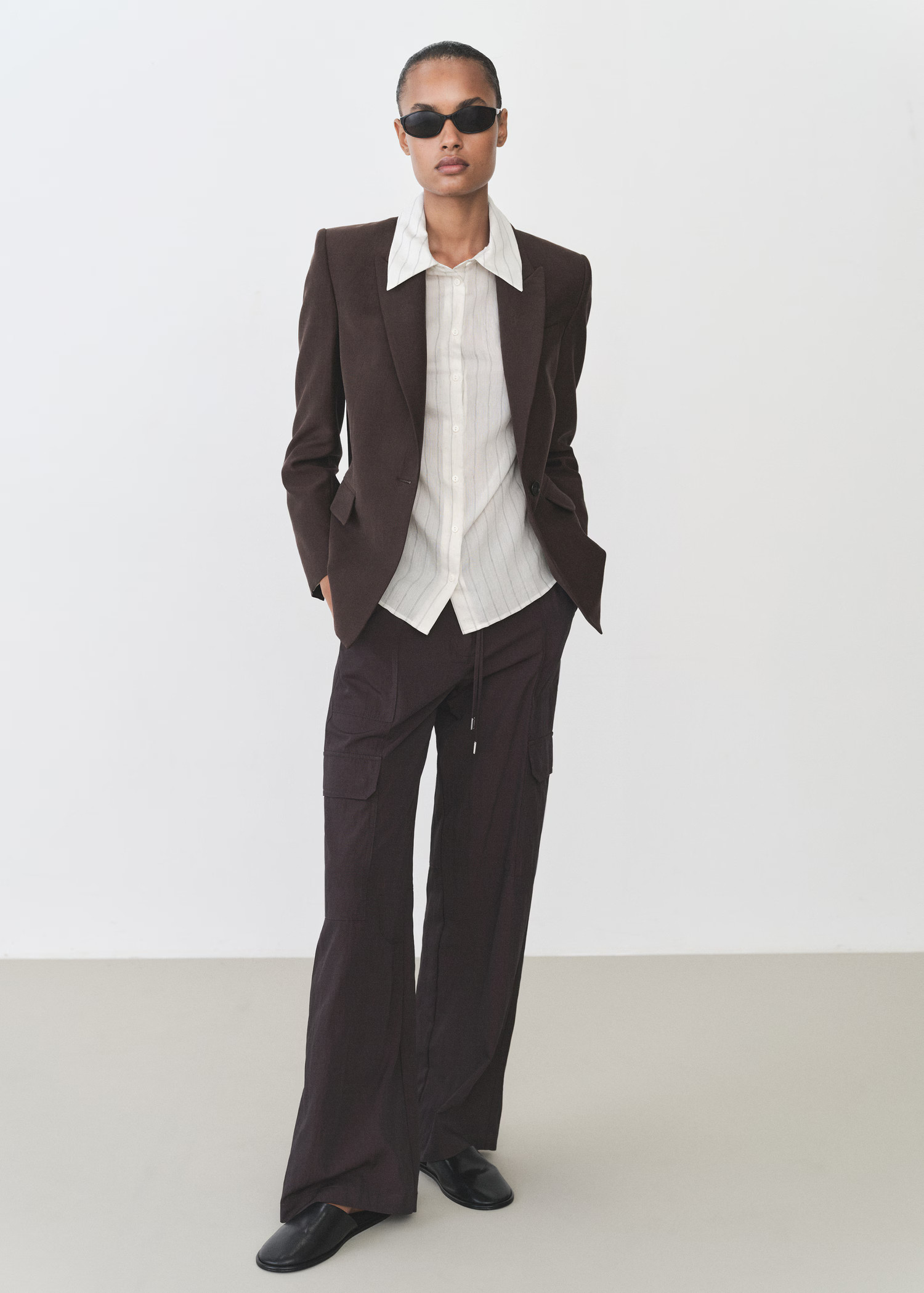 Lyocell tailored blazer - Women | MANGO USA | Mango (US/MX/AU)