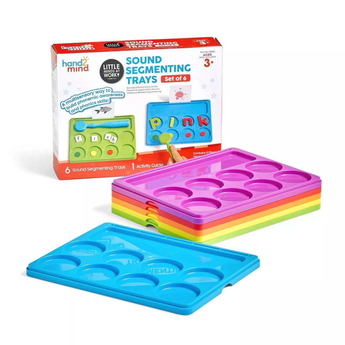 Hand2Mind Sound Segmenting Trays 6pc | Target