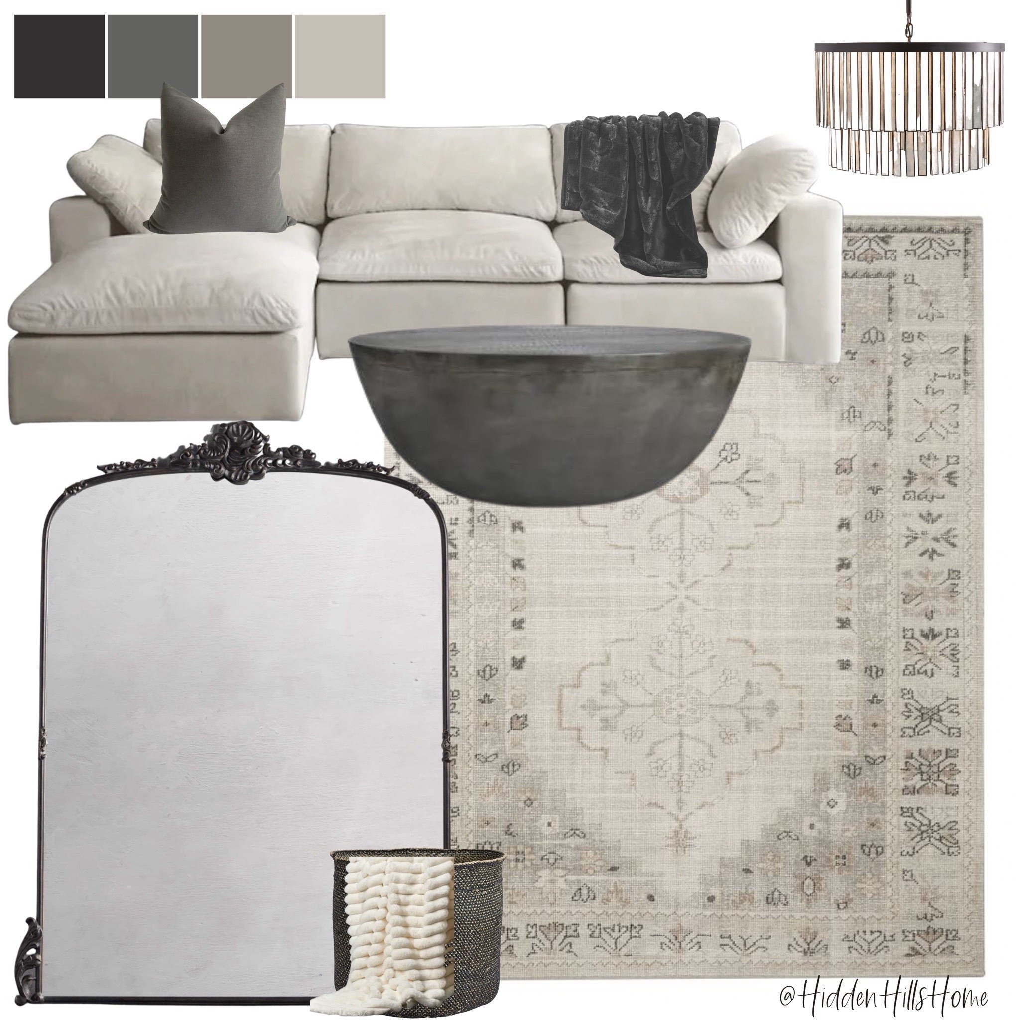 Living room design inspo, family room decor, modern transitional home decor, living room mood board ideas, sectional sofa, mirror, living room rug #homedecor


#LTKHome #LTKSaleAlert