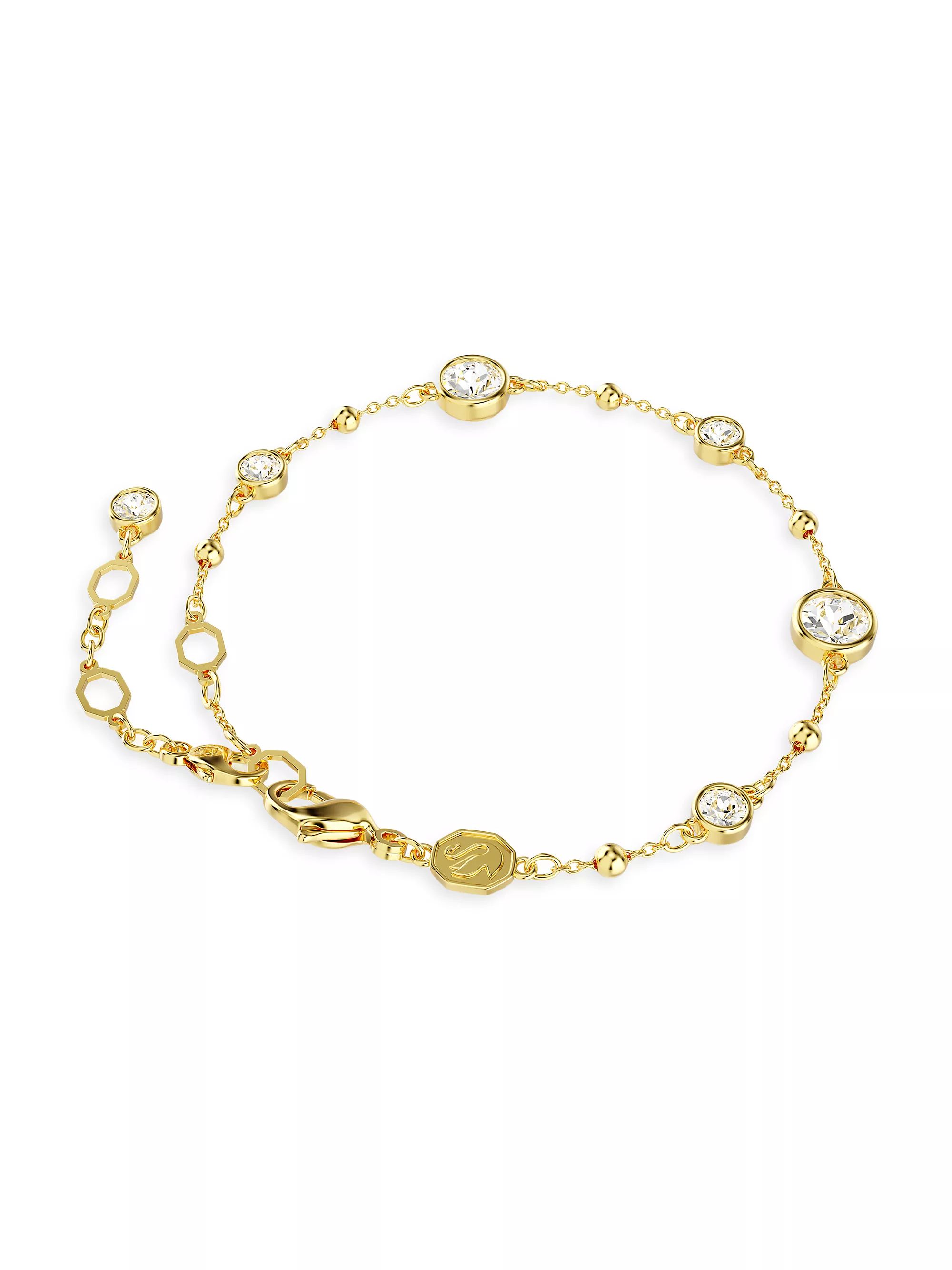 Imber Gold-Plated & Crystal Station Bracelet | Saks Fifth Avenue