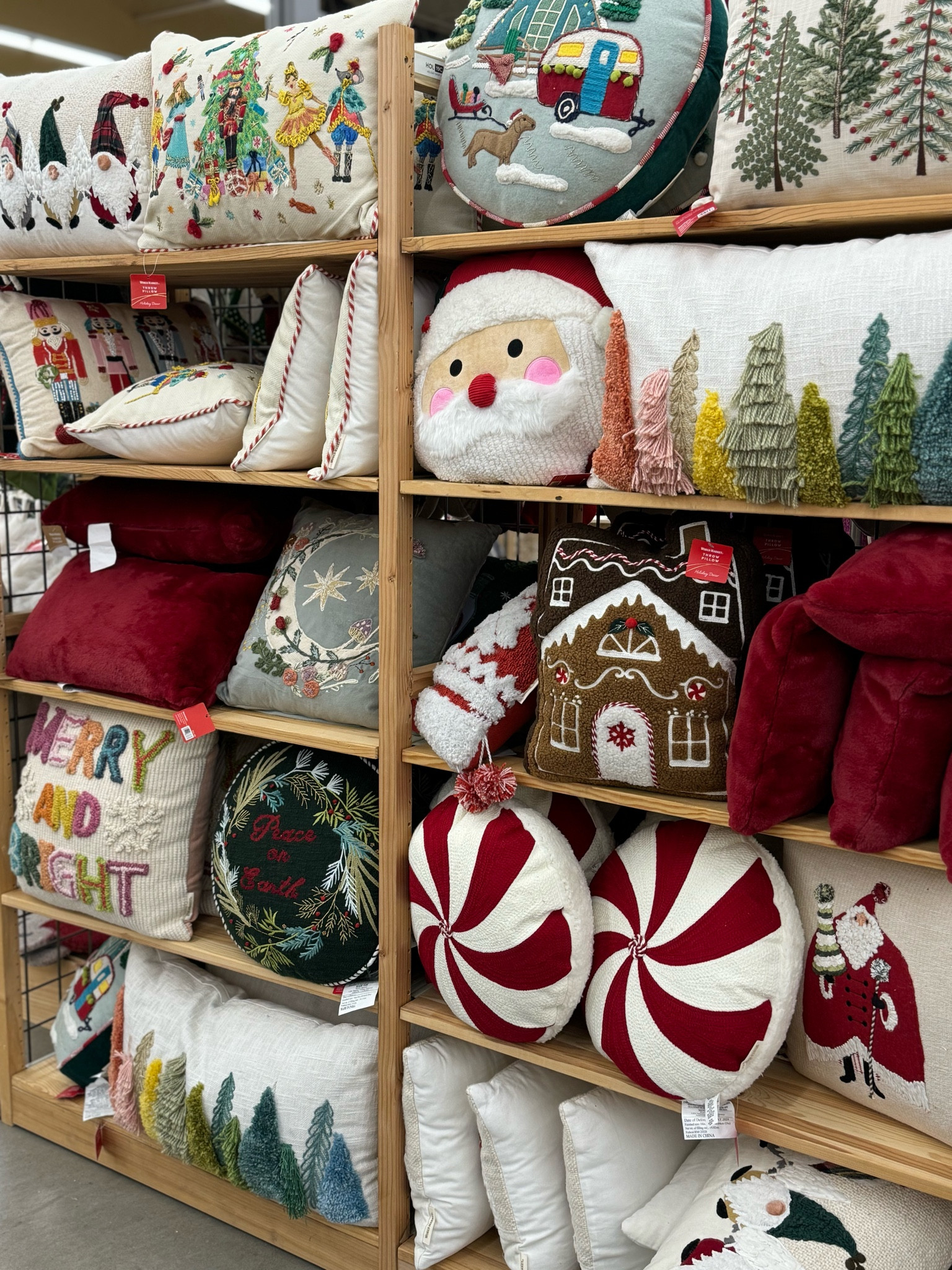 World Market Christmas pillows, holiday toss pillows, fun and festive pillows, Santa pillow, winter pillows, Christmas decor, holiday home inspo, candy cane pillow

#LTKSeasonal #LTKHome #LTKHoliday