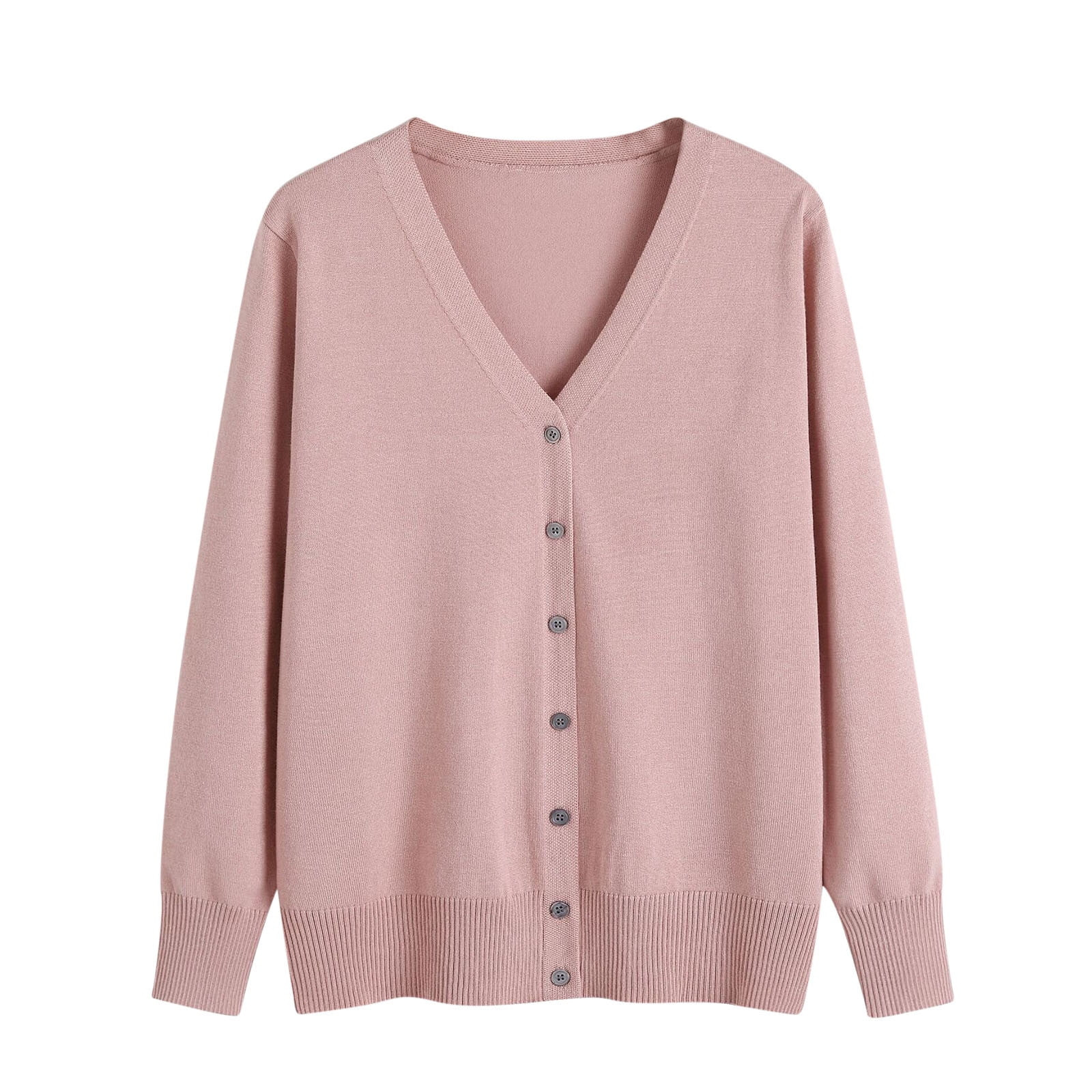 Pntutb Ladies' High-Neck Sweaters Women'S New Spring and New Women'S Sweater Cardigan V-Neck Long... | Walmart (CA)