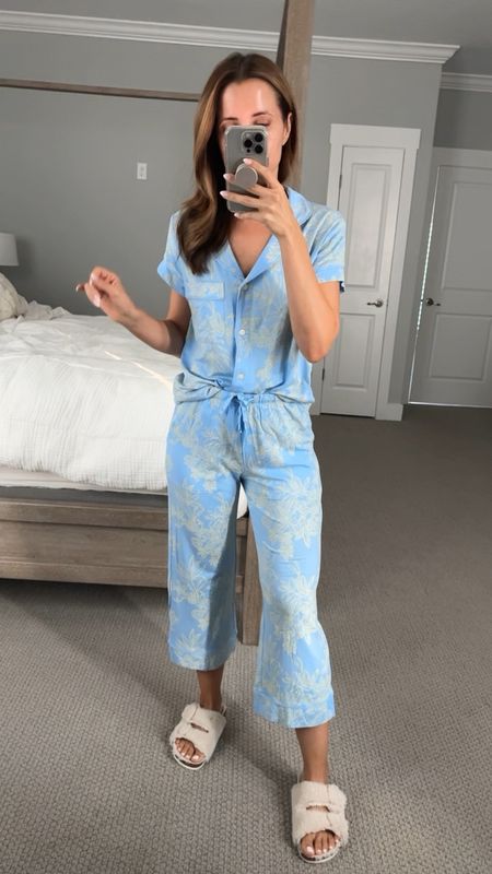 Matching pajama set. Matching one. Target pajamas on same. Gifts for her. Mother’s Day gift. Wearing XS. Buttons are functional. Amazon slippers - my fav!

#LTKshoecrush #LTKfindsunder50 #LTKGiftGuide