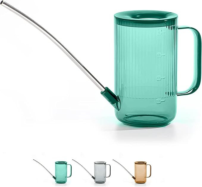 Long Spout Watering Can Indoor, Small Watering Cans for House Plants, Flowers, Succulents (Brown) | Amazon (US)