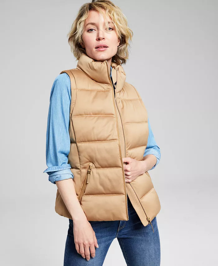 Women's Stand-Collar Puffer Vest, Created for Macy's | Macy's