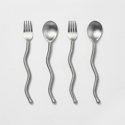 4pc Metal Appetizer Utensils Set - Threshold™ designed with Studio McGee | Target