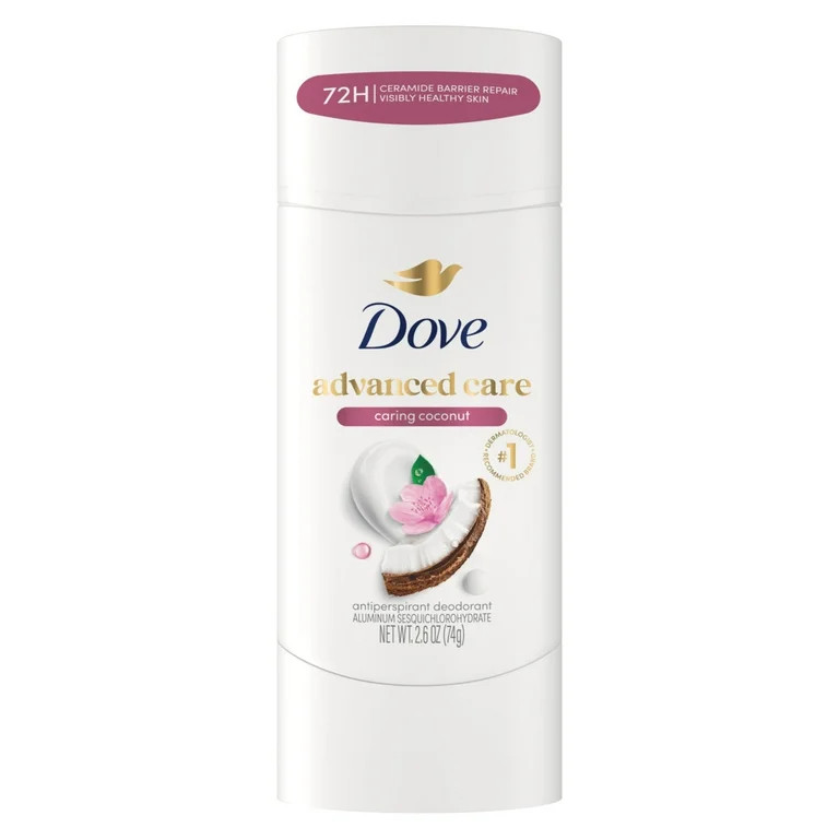 Dove Advanced Care Antiperspirant Deodorant Stick Caring Coconut, 2.6 oz | Walmart (US)