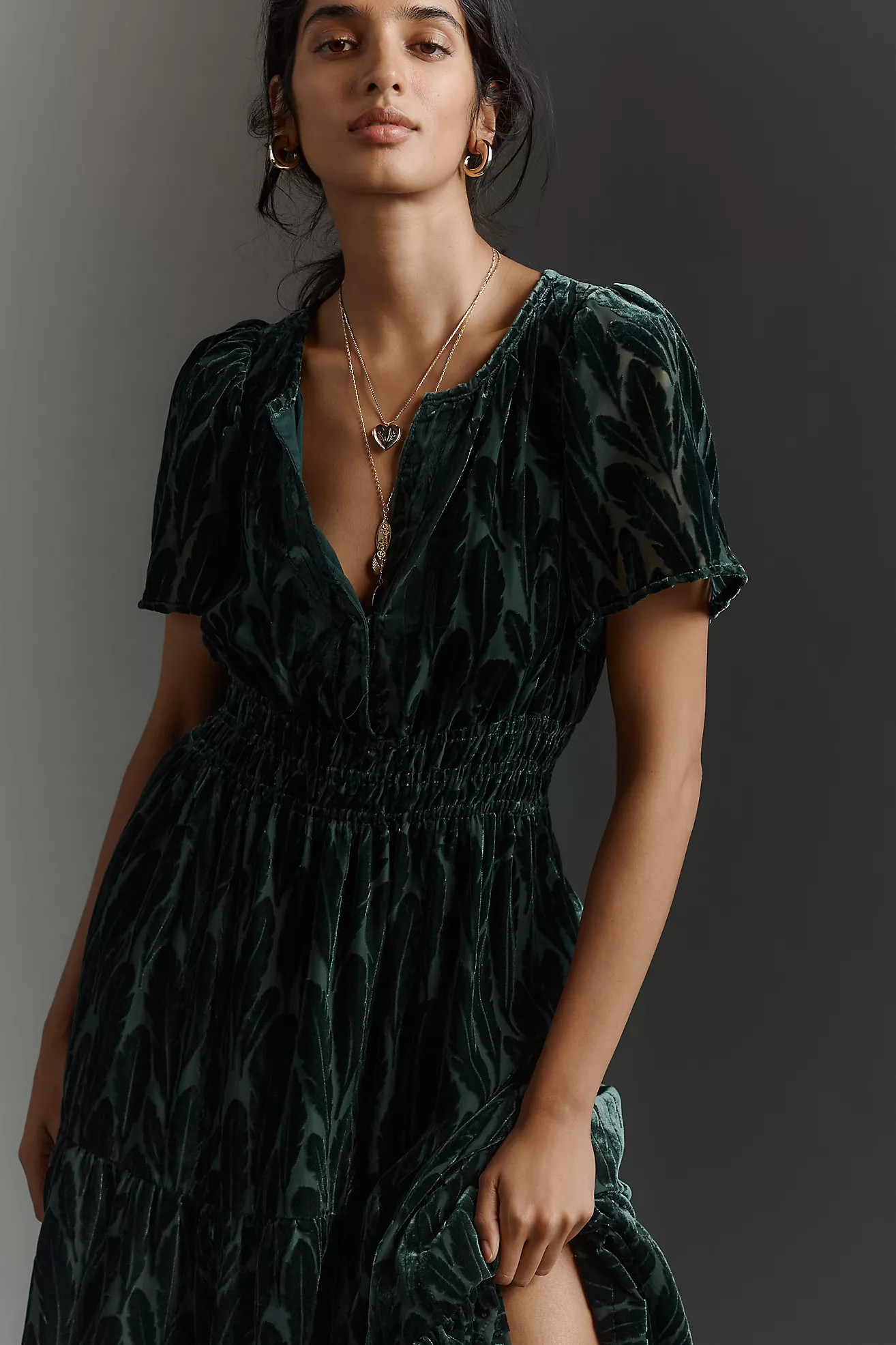 The Somerset Velvet Maxi Dress | Anthropologie (US)
