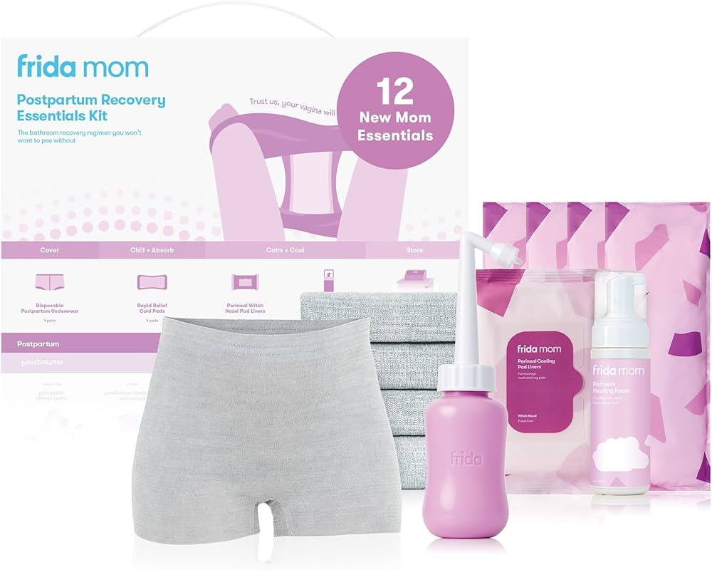 Frida Mom 11pc Postpartum Essentials Kit Gift Set, Hospital Bag Must Haves for New Mom, Includes ... | Amazon (US)