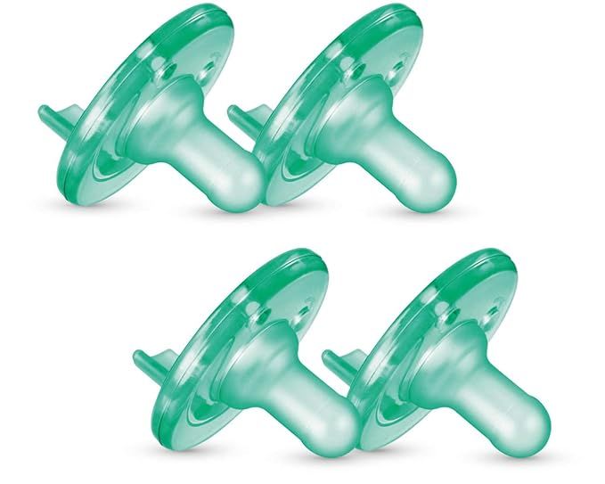 Philips Avent Super Soothie Pacifier, 3+ Months, Green, 4 Pack, SCF192/45 | Amazon (US)