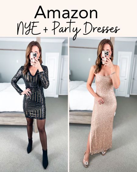 NYE outfits in smallest size each. Holiday party outfits. Christmas party outfits. Party dresses. Party outfits. Bachelorette party. Sequin dresses. Concert outfits. Taylor Swift eras tour. Beyoncé concert outfit. 

*Target shoes are TTS but also linking similar ones from Amazon!

#LTKHoliday #LTKwedding #LTKparties