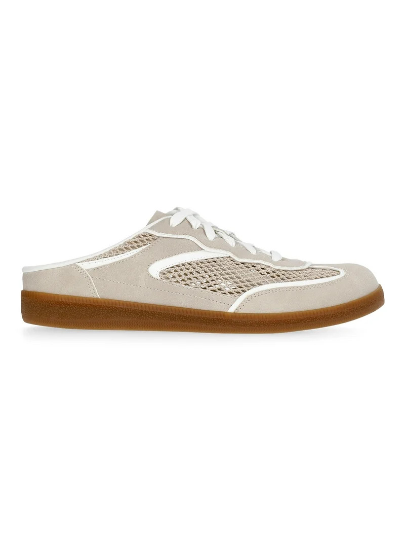 Time and Tru Women's Lace Up Mesh Mule Sneakers | Walmart (US)