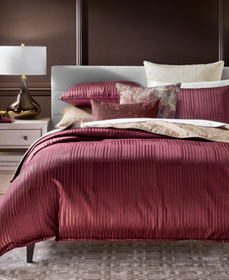 Metallic Strie 3-Pc. Comforter Set, Full/Queen | Macy's