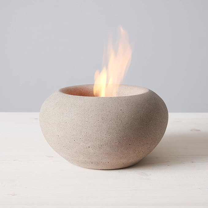 TerraFlame Stone Fire Bowl Table Top | Portable Concrete Fire Pit for Indoor and Outdoor | 1 Gel ... | Amazon (US)