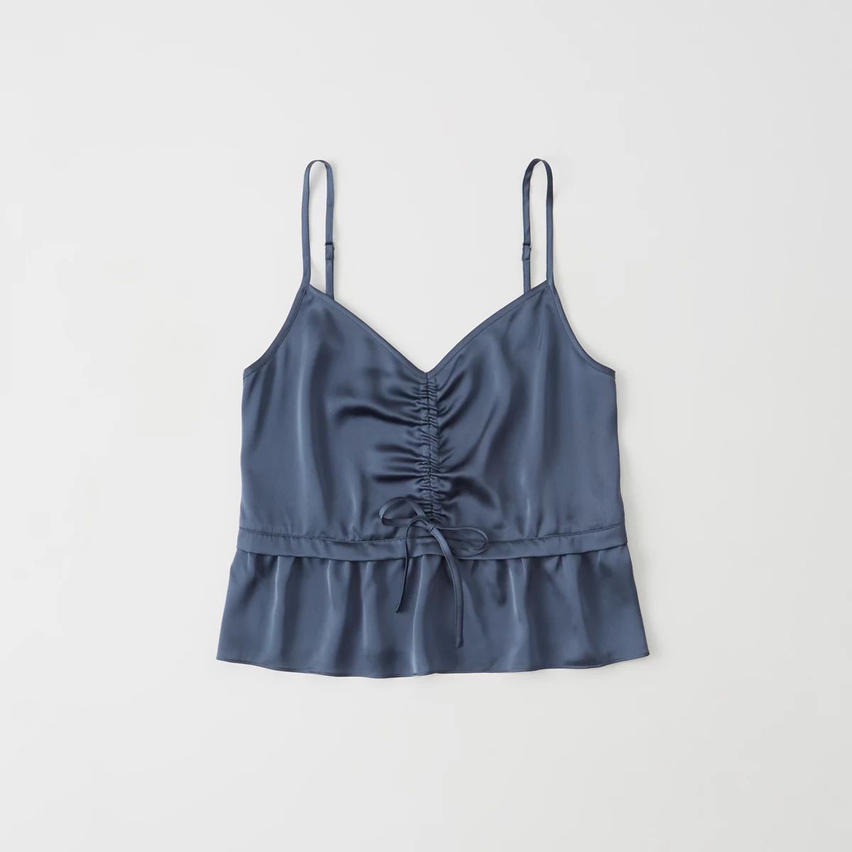 Satin Cinched Cami | Abercrombie & Fitch US & UK