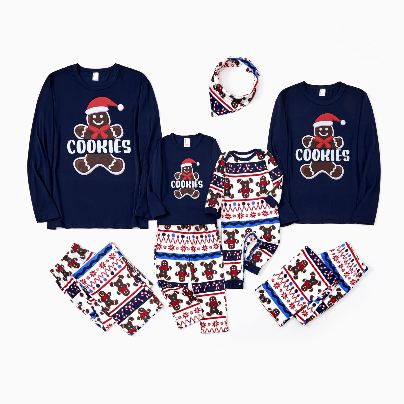 PatPat Christmas Pajamas Family Matching Pajamas Sets with Cute Gingerbread Man Pattern for Women... | Walmart (US)