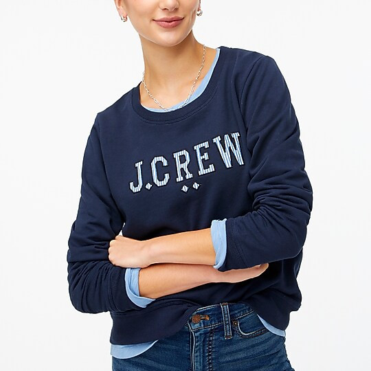 Logo sweatshirt in cloudspun fleece | J.Crew Factory