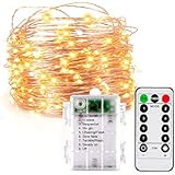 Amazon.com: Fairy Lights Plug in with Remote, 8 Modes Timer 9.8 Feet 200 LEDs Twinkle Lights, Wat... | Amazon (US)
