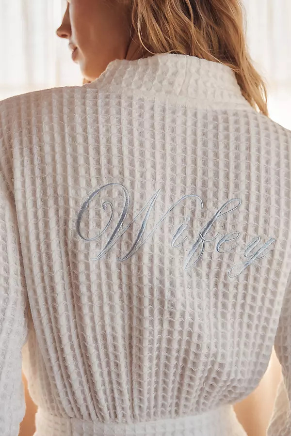 Rya Collection Wifey Waffle Long Robe | Anthropologie (US)