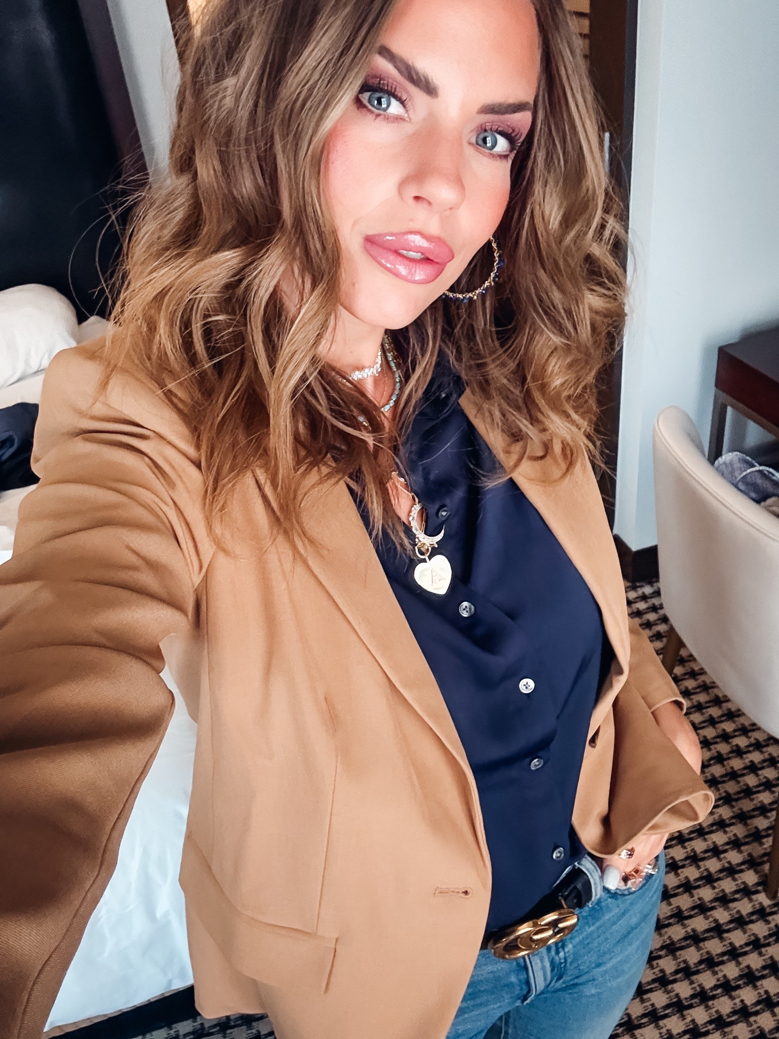 Throw on a blazer with any outfit to level up! 