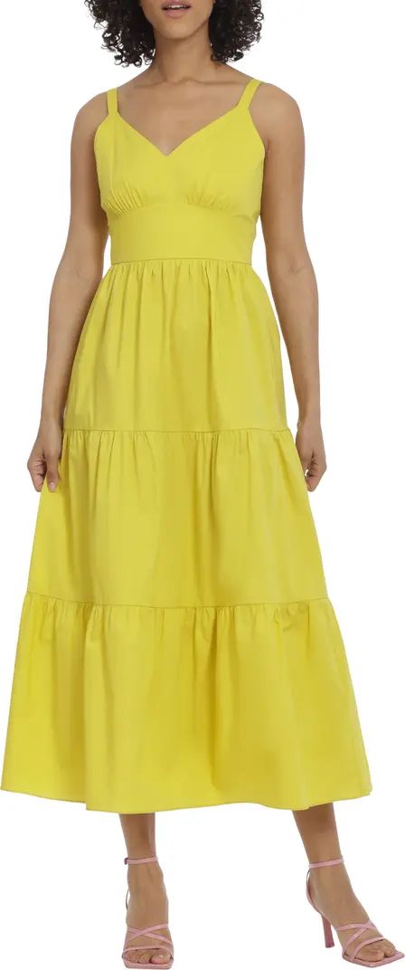 Tiered Stretch Cotton Sundress | Nordstrom
