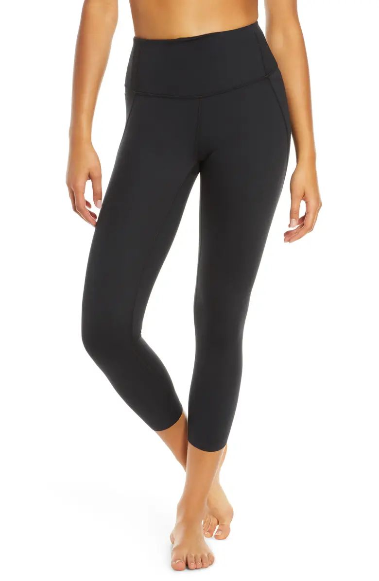 Via High Waist Pocket Crop Leggings | Nordstrom