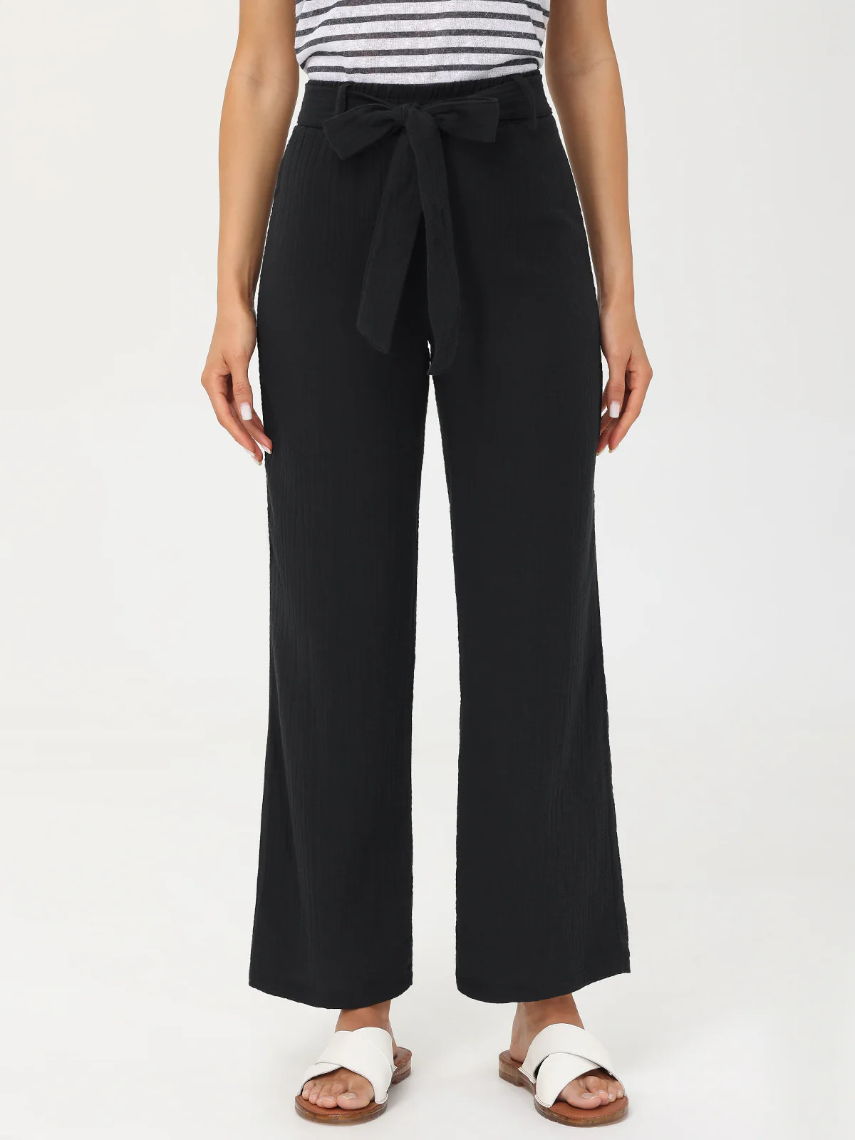 89th & Madison Tie Front Wide Leg Pants | 89th + Madison