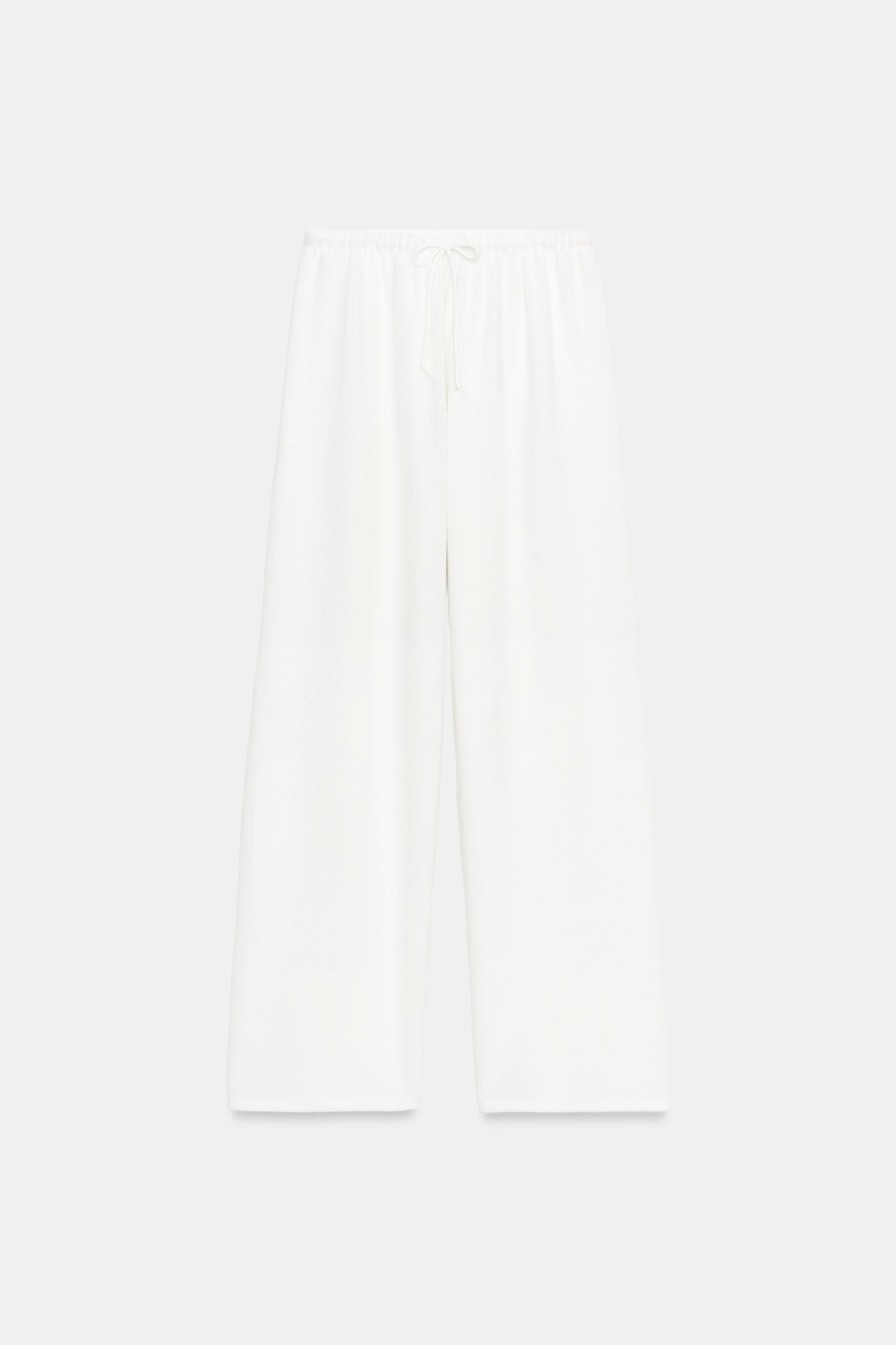 RUSTIC WIDE-LEG TROUSERS | Zara UK