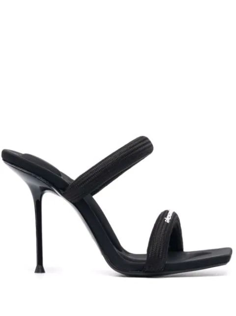 Alexander Wang Julie logo-print Sandals - Farfetch | Farfetch Global