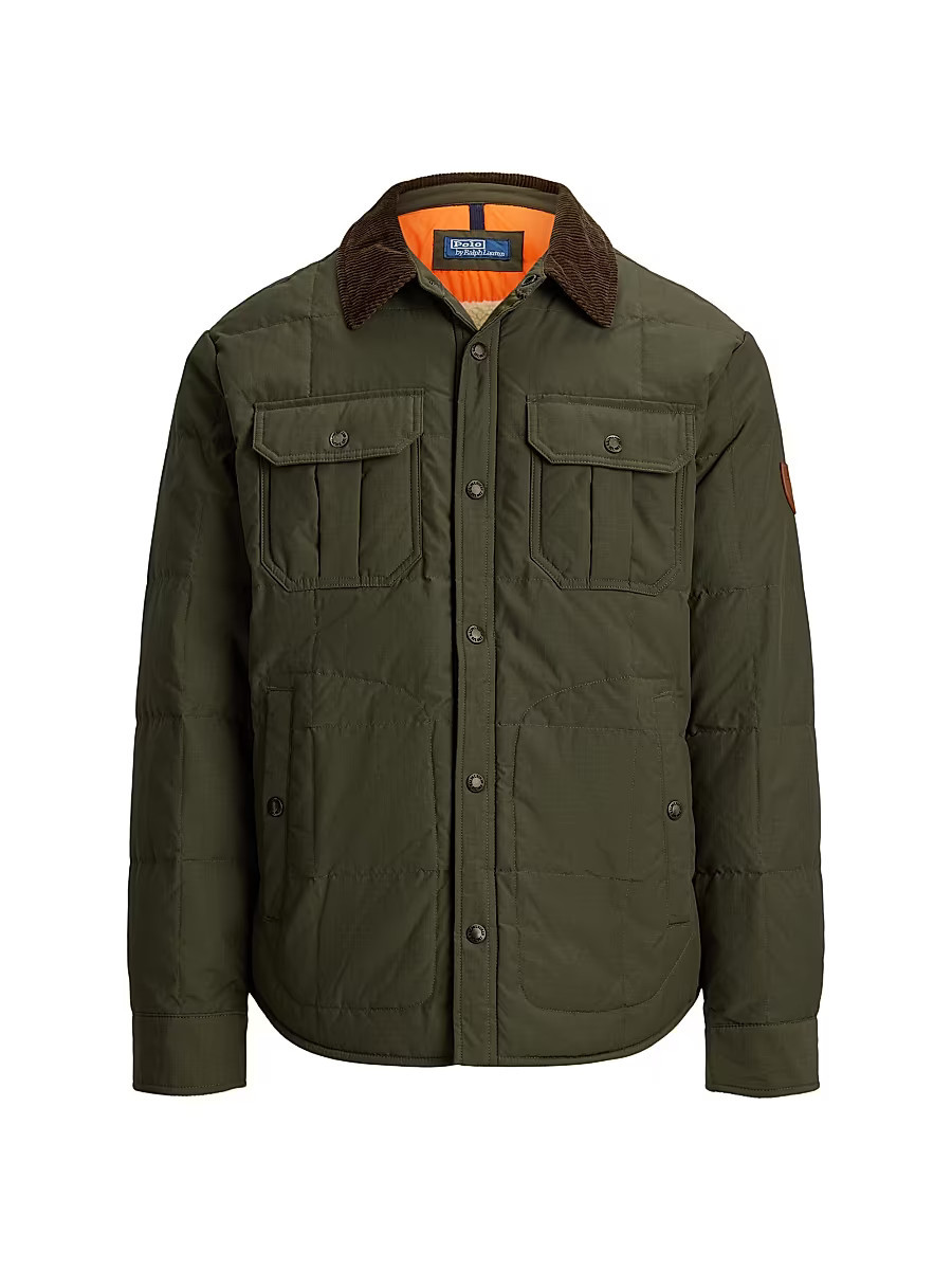 Men's Quilted Ripstop Shirt Jacket - Ranger Green - Size XXL | Saks Fifth Avenue