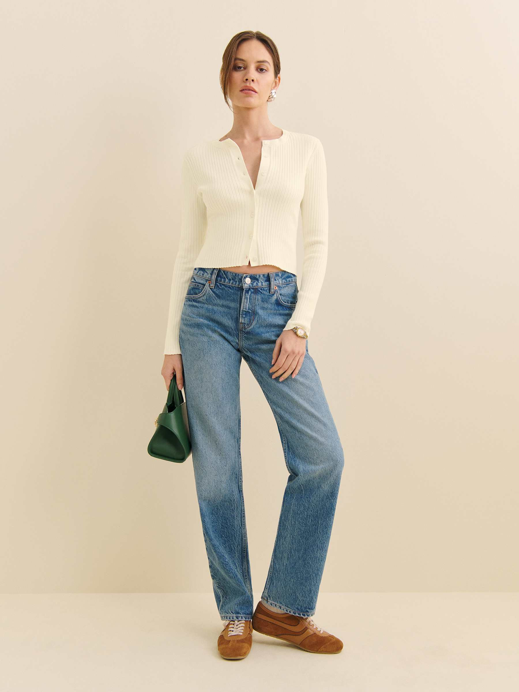 Joanne Cotton Cardigan | Reformation (Global)