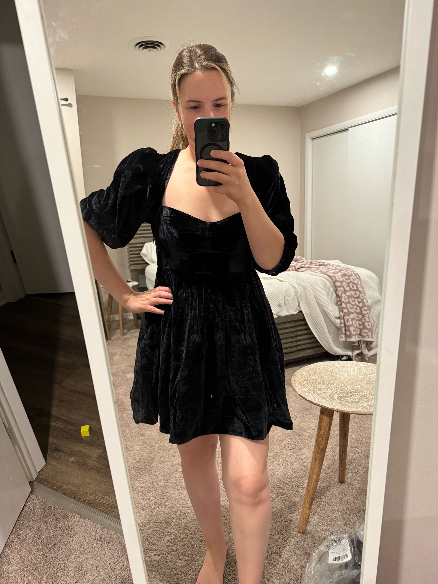 This dress is currently 30% off on Anthropologie - perfect sweetheart, velvet mini dress for holiday party or holiday photo shoot that would look great with tights 

#LTKsalealert #LTKCyberWeek #LTKHoliday