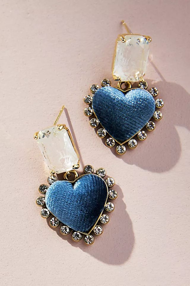 Velvet Heart Drop Earrings | Anthropologie (US)