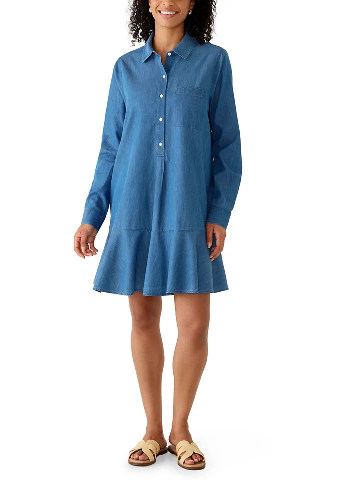 Women's Long Sleeve Mini Shirt Dress | Belk
