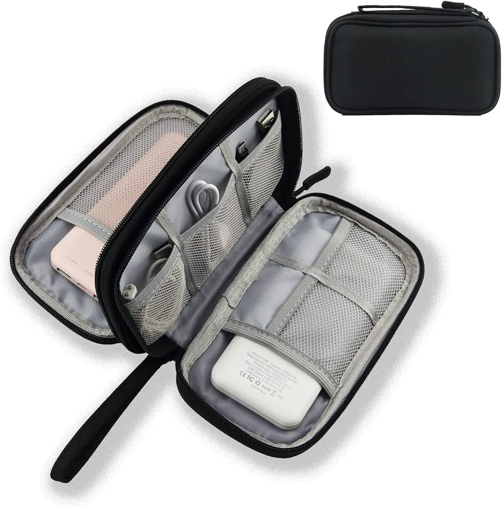Electronic Organizer Cable Organizer Bag Waterproof Double Layers Electronic Accessories Suitable... | Amazon (US)
