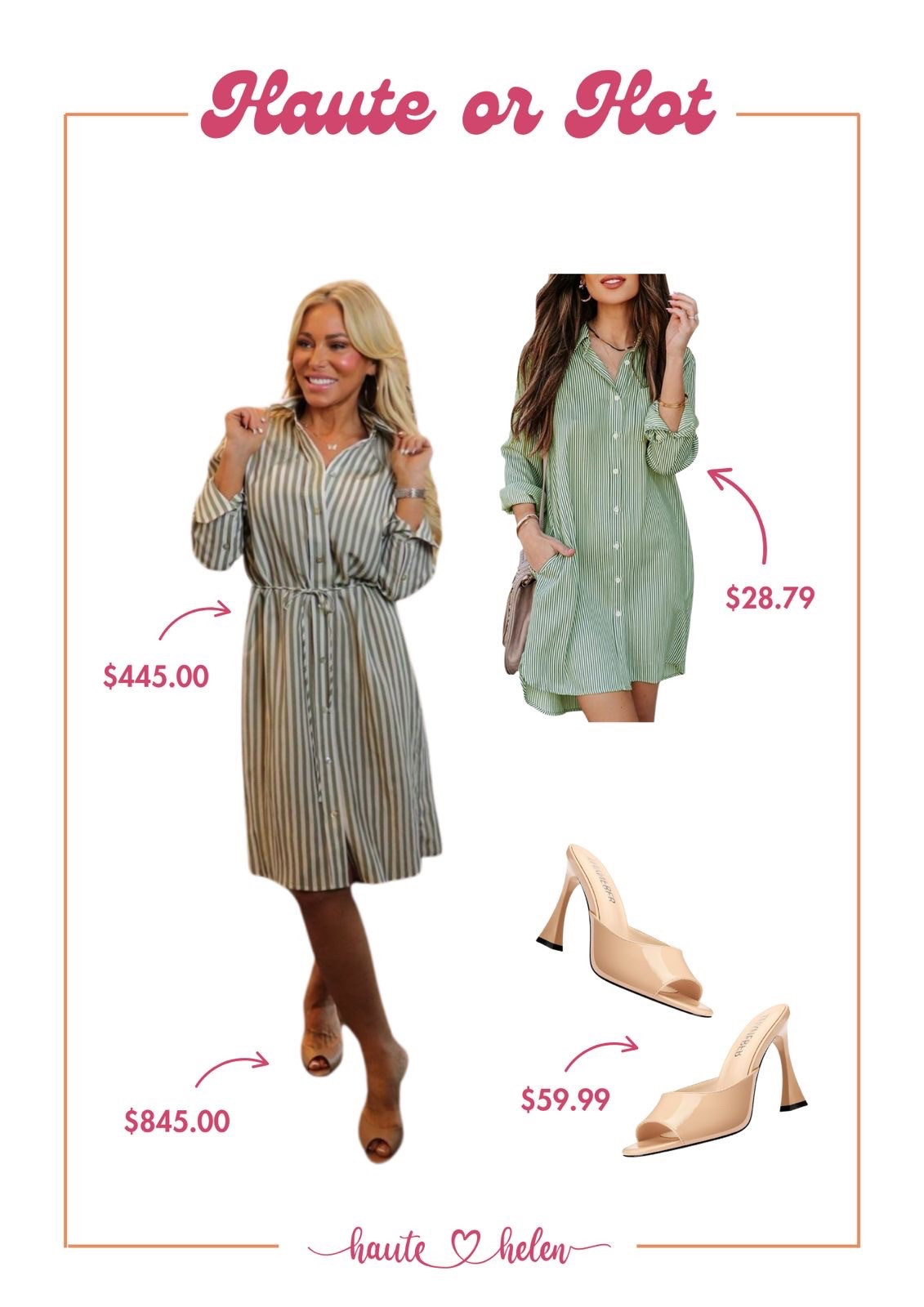 Shop the look for less! 
I am going to start sharing affordable pieces that looks similar to my fave pieces! 

Starting with this shirt dress that looks really close but only a fraction of the cost! 💖

#shopthelook #shopforless #hauteorhot #under100

#LTKFindsUnder100 #LTKOver40 #LTKStyleTip