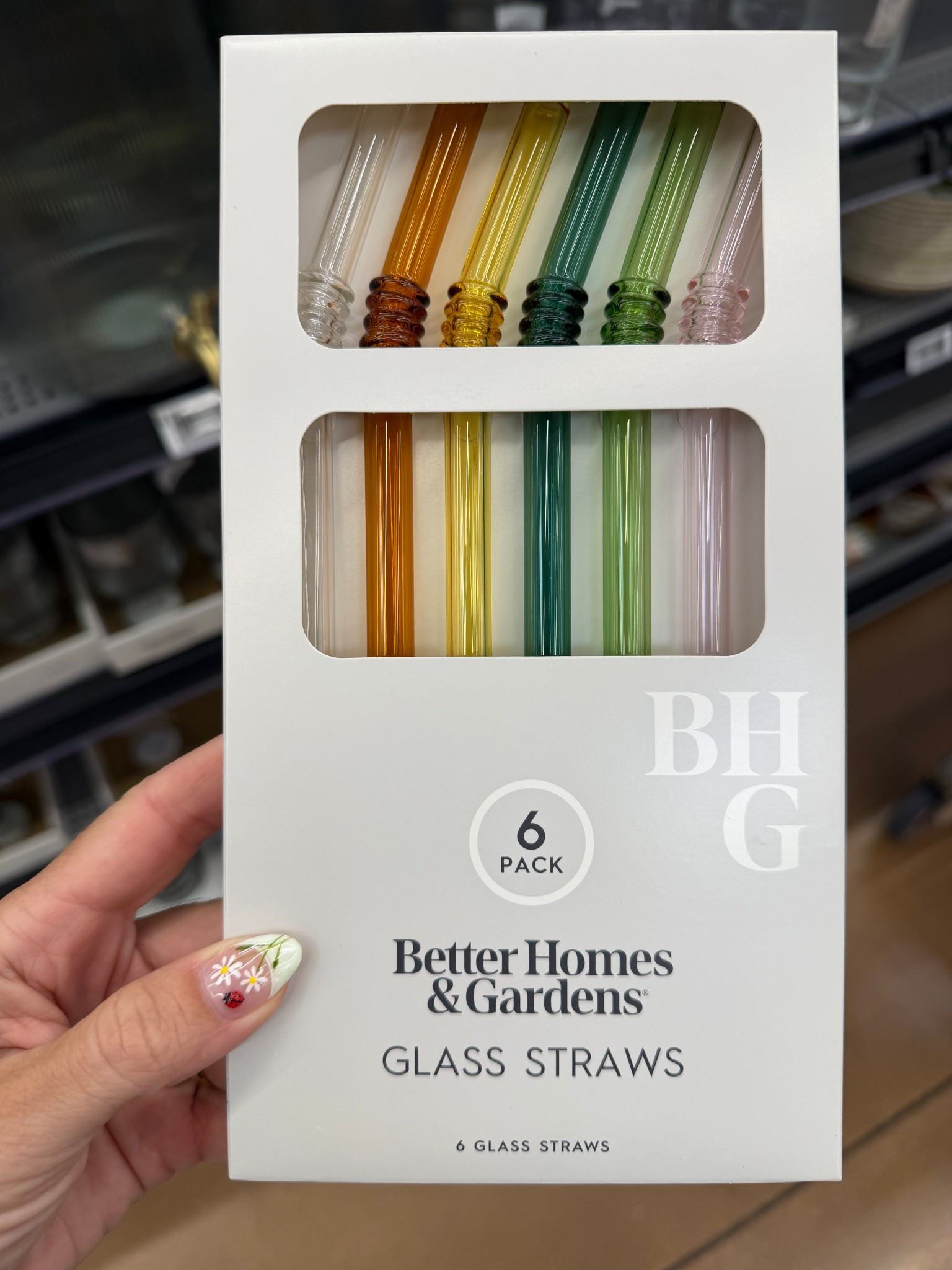 Came home with the cutest glass straws from Walmart!! 

#LTKHome